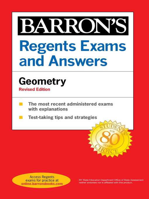 Title details for Regents Exams and Answers Geometry Revised Edition by Barron's Educational Series - Wait list